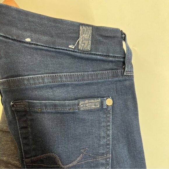 7 for All Mankind Kimmie Straight Leg Jean/Dark Denim/Size 24 - Picture 6 of 9